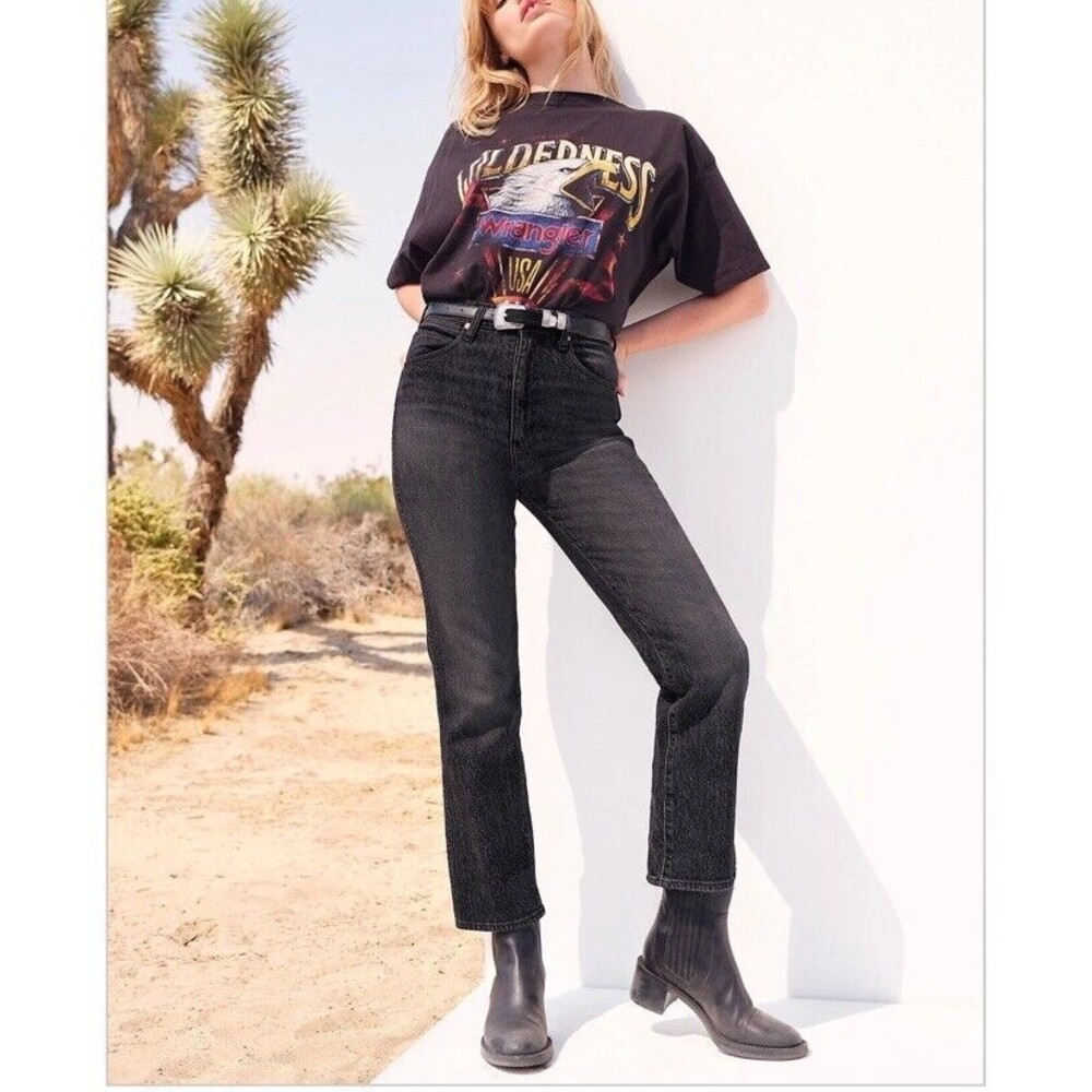 Women’s Wrangler Wild West 603 High Rise Jean,  Granite, Size 24x28.